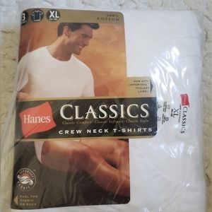 Hanes Classics Crew Neck T-shirts 3 pack